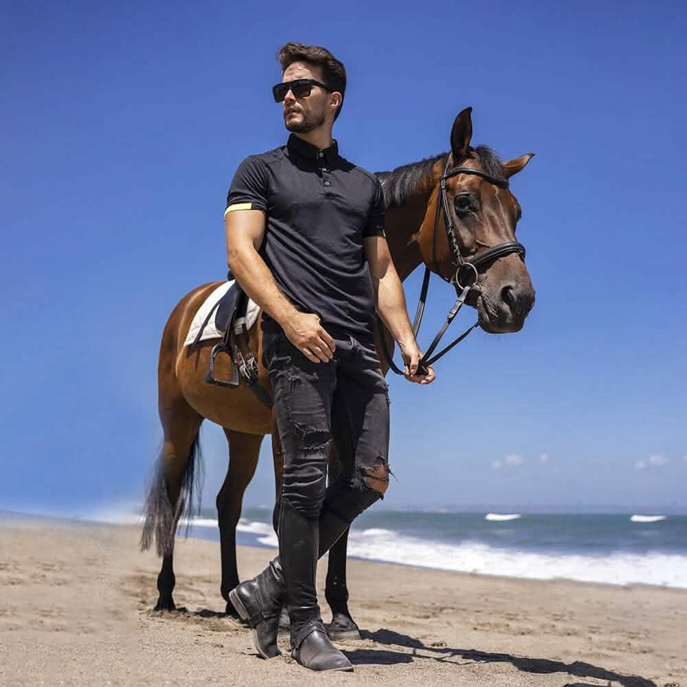 3-Pack: Men's Short Sleeve Breathable Quick Dry Golf Polo Shirts