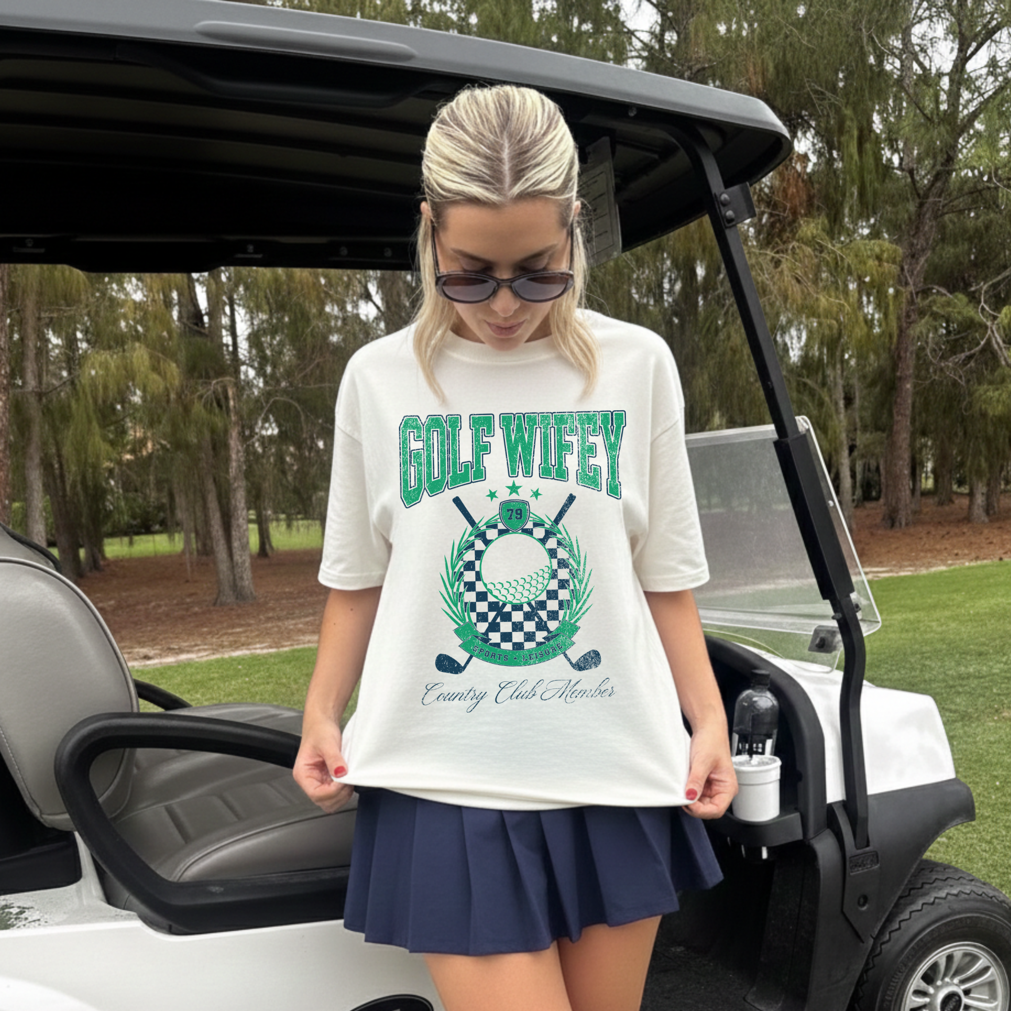 Golf Wifey Graphic Tee | Country Club Golf Shirt for Women | Preppy Golf Wife Outfit Tee