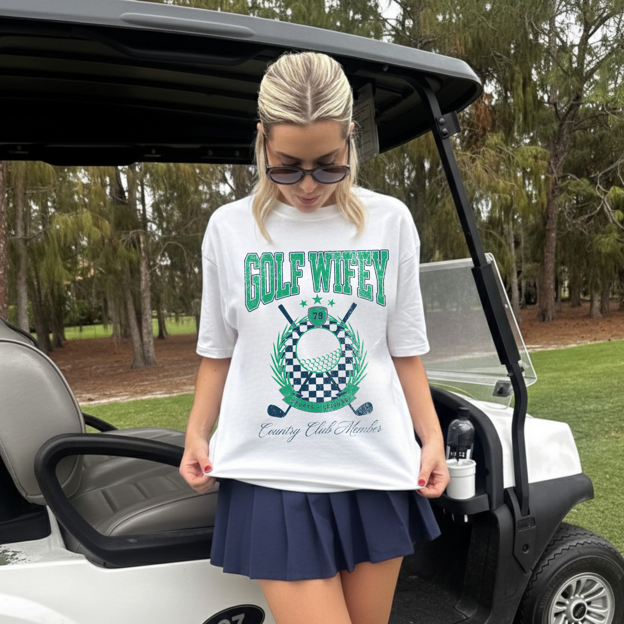 Golf Wifey Graphic Tee | Country Club Golf Shirt for Women | Preppy Golf Wife Outfit Tee